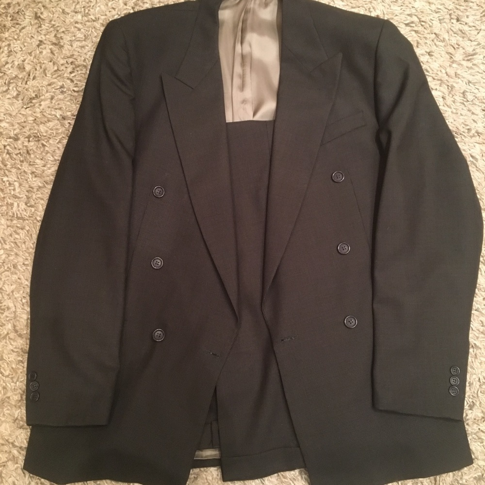 Kasper men's suit.  Double breasted